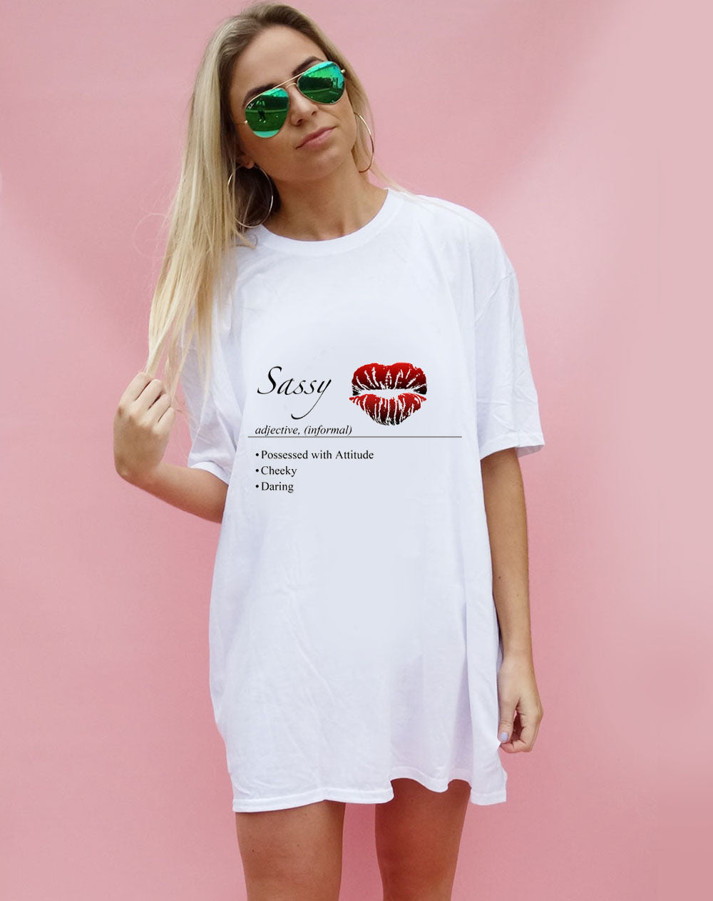 Sassy Definition oversize Tshirt – Sew Thoughtless