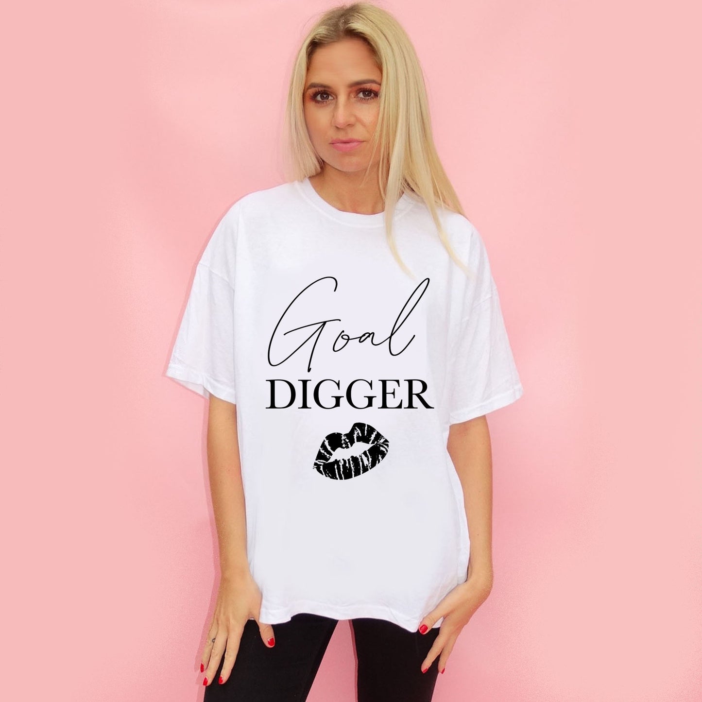 Goal Digger Tshirt In White
