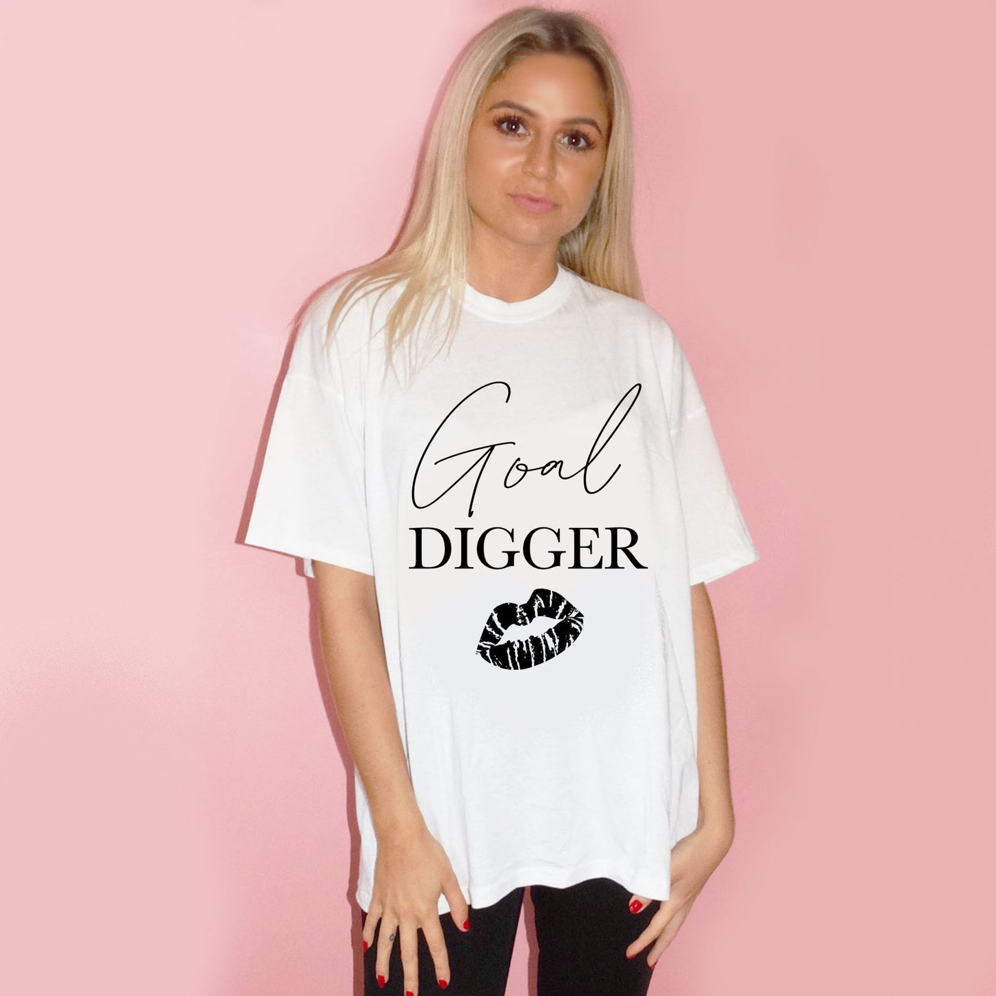 Goal Digger Tshirt In White