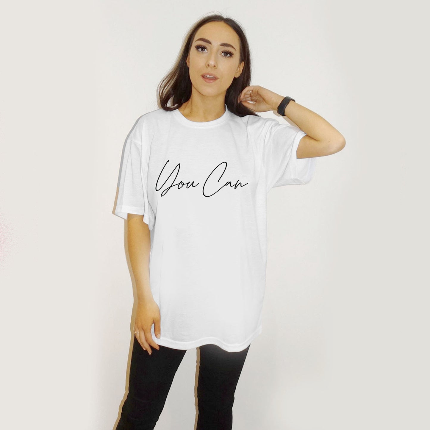 You Can Oversize Tshirt In White